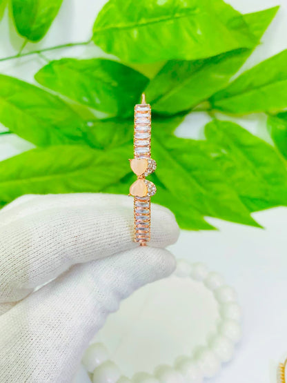 ✨ Dazzling Cubic Zirconia Cuff Bracelets - Gold, Silver, Rose Gold