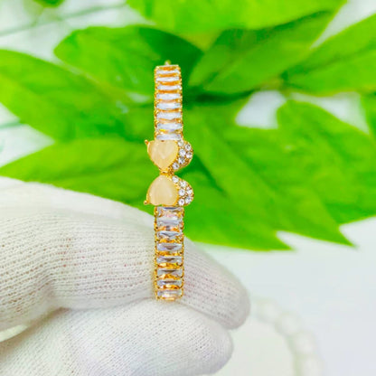 ✨ Dazzling Cubic Zirconia Cuff Bracelets - Gold, Silver, Rose Gold