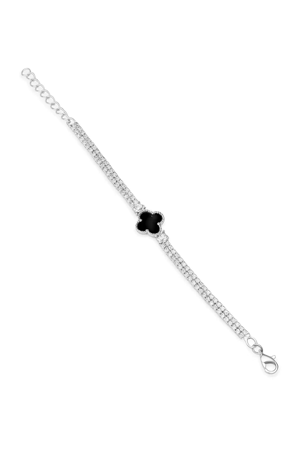 Elegant Ladies' Four-Leaf Clover Bracelet