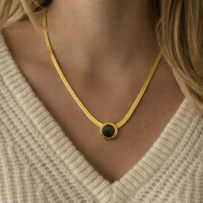 Vintage Roman Numeral Coin Necklace