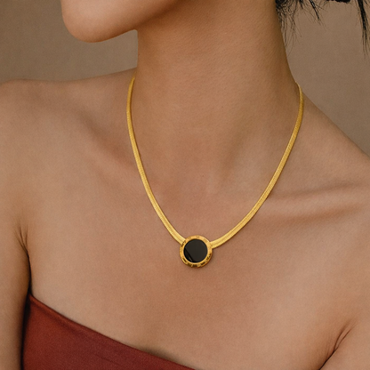 Vintage Roman Numeral Coin Necklace