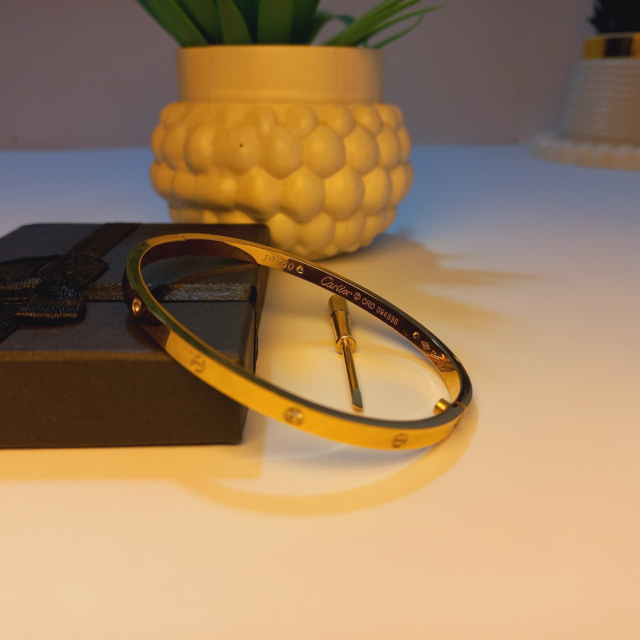 Screw Design Bracelet with Matching Mini Screwdriver