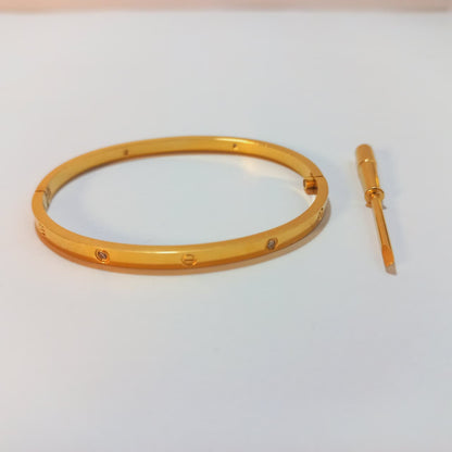 Screw Design Bracelet with Matching Mini Screwdriver