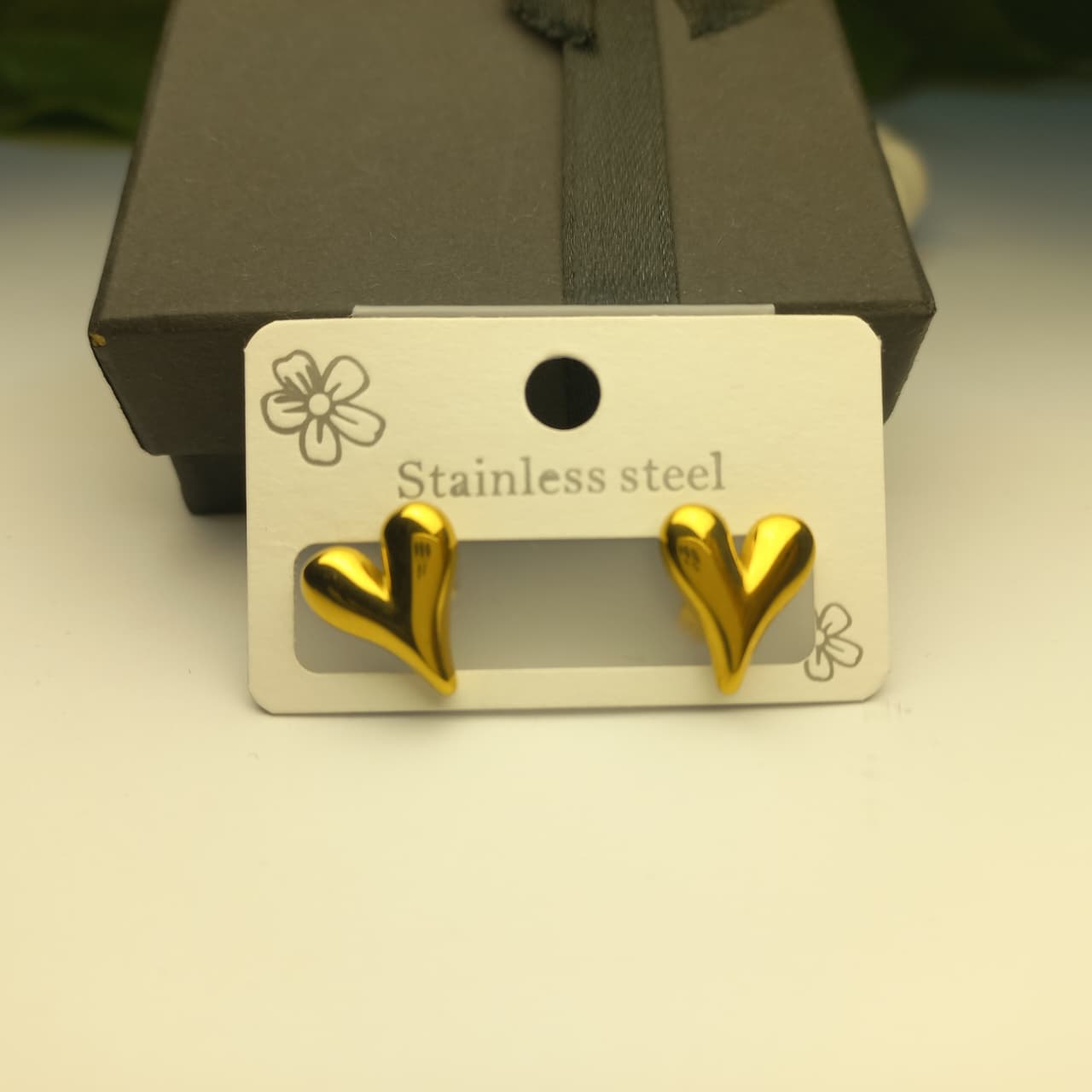 Luxury Black Clover Stud Earrings