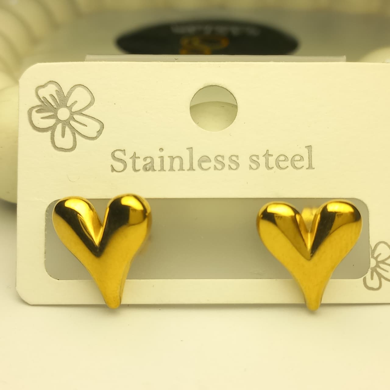 Luxury Black Clover Stud Earrings