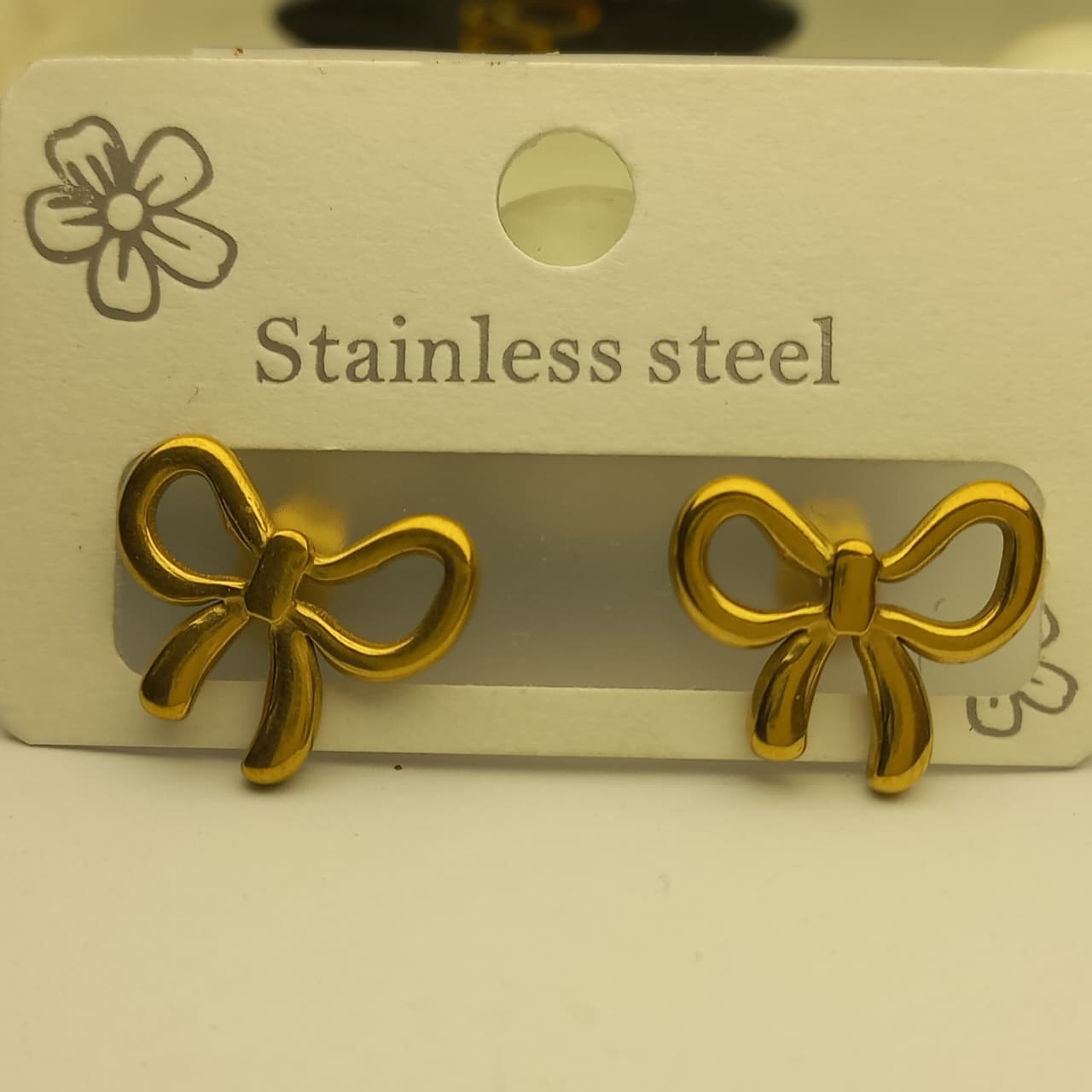 Tarnish-Free Stainless Steel Ribbon Earrings