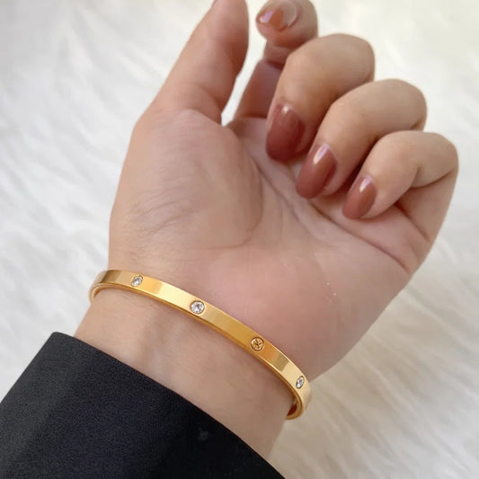 Screw Design Bracelet with Matching Mini Screwdriver